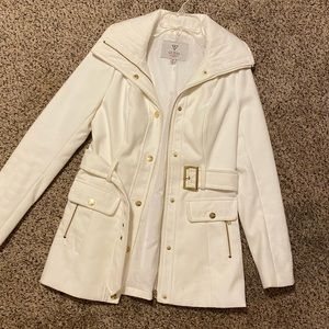 GUESS WHITE PEACOAT
